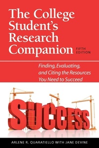 Enlarge image Cover: The College Student's Research Companion - Association of College & Research Libraries