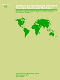 Cover: Occasional Paper/International Monetary Fund No 60; Policies for Developing Forward Foreign Exchange Markets - International Monetary Fund (IMF)