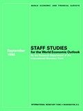 Cover: Staff Studies for the World Economic Outlook - International Monetary Fund (IMF)