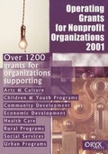 Cover: Operating Grants for Nonprofit Organizations 2001 - Oryx Press Inc