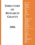 Cover: Directory of Research Grants 2006 - Oryx Press Inc