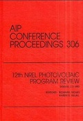 Cover: 12th NREL Photovoltaic Program Review - American Institute of Physics