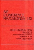 Cover: High Energy Spin Physics - American Institute of Physics