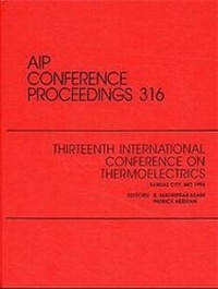 Enlarge image Cover: Thirteenth International Conference on Thermoelectrics - American Institute of Physics