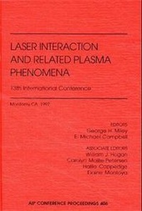 Abbildung von: Laser Interaction and Related Plasma Phenomena - American Institute of Physics