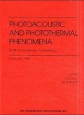 Cover: Photoacoustic and Photothermal Phenomena: 10th International Conference - American Institute of Physics