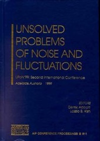 Enlarge image Cover: Unsolved Problems of Noise and Fluctuations - American Institute of Physics