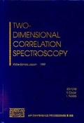 Cover: Two-Dimensional Correlation Spectroscopy - American Institute of Physics