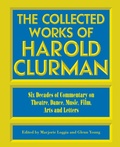 Cover: The Collected Works of Harold Clurman - Applause Theatre Book Publishers