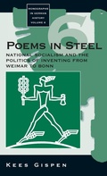 Cover: Poems in Steel - Berghahn Books, Incorporated
