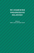 Cover: Re-examining Progressive Halakhah - Berghahn Books, Incorporated