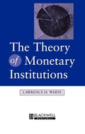 Cover: The Theory of Monetary Institutions - Wiley