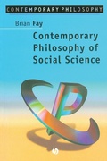 Cover: Contemporary Philosophy of Social Science - Wiley
