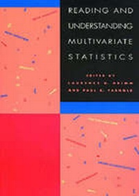 Enlarge image Cover: Reading and Understanding Multivariate Statistics - American Psychological Association