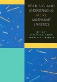 Enlarge image Cover: Reading and Understanding MORE Multivariate Statistics - American Psychological Association