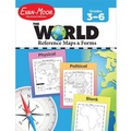 Cover: The World - Reference Maps & Forms, Grade 3 - 6 - Teacher Resource - Evan-Moor Educational Publishers