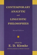 Cover: Contemporary Analytic and Linguistic Philosophies - Prometheus Books