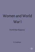 Cover: Women and World War 1 - Palgrave Macmillan