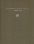 Cover: Music Theory from Boethius to Zarlino - Pendragon Press
