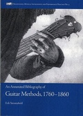 Cover: Guitar Methods, 1760-1860 - Pendragon Press