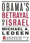 Cover: Obama's Betrayal of Israel - Encounter Books,USA