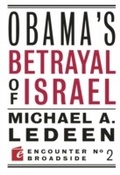 Cover: Obama's Betrayal of Israel - Encounter Books