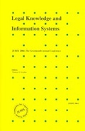 Cover: Legal Knowledge and Information Systems - IOS Press,US