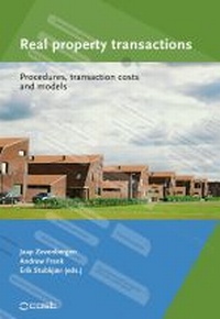 Enlarge image Cover: Real Property Transactions. Procedures, Transaction Costs and Models - IOS Press,US