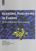Cover: Academic Publishing in Europe - IOS Press,US
