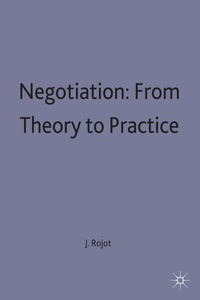 Enlarge image Cover: Negotiation: From Theory to Practice - Palgrave Macmillan