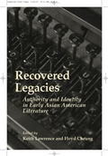Cover: Recovered Legacies - Temple University Press,U.S.