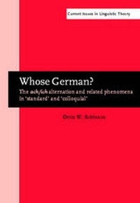 Enlarge image Cover: Whose German? - John Benjamins Publishing Co