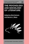 Cover: The Psychology and Sociology of Literature - John Benjamins Publishing Co