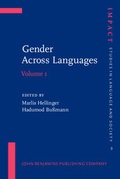Cover: Gender Across Languages - John Benjamins Publishing Co
