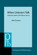 Cover: When Listeners Talk - John Benjamins Publishing Co