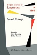 Cover: Sound Change - John Benjamins Publishing Co
