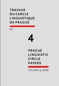 Cover: Prague Linguistic Circle Papers - John Benjamins Publishing Co