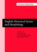 Cover: English Historical Syntax and Morphology - John Benjamins Publishing Co