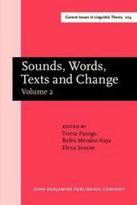 Enlarge image Cover: Sounds, Words, Texts and Change - John Benjamins Publishing Co