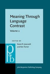 Enlarge image Cover: Meaning Through Language Contrast - John Benjamins Publishing Co