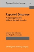 Cover: Reported Discourse - John Benjamins Publishing Co