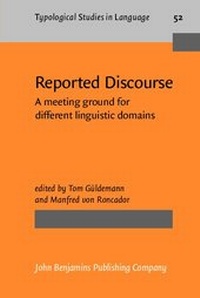 Enlarge image Cover: Reported Discourse - John Benjamins Publishing Co
