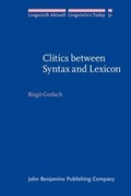 Cover: Clitics between Syntax and Lexicon - John Benjamins Publishing Co