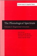 Cover: The Phonological Spectrum - John Benjamins Publishing Co