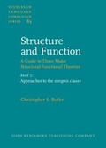 Cover: Structure and Function - A Guide to Three Major Structural-Functional Theories - John Benjamins Publishing Co