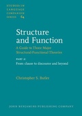 Cover: Structure and Function - A Guide to Three Major Structural-Functional Theories - John Benjamins Publishing Co