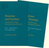 Enlarge image Cover: Structure and Function - A Guide to Three Major Structural-Functional Theories - John Benjamins Publishing Co