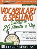 Cover: Vocabulary & Spelling Success in 20 Minutes a Day - Learning Express Llc