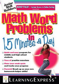Enlarge image Cover: Math Word Problems in 15 Minutes a Day - Learning Express Llc