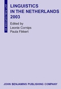 Cover: Linguistics in the Netherlands 2003 - John Benjamins Publishing Co
